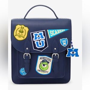 Loungefly Navy Blue Monsters University Patch Satchel